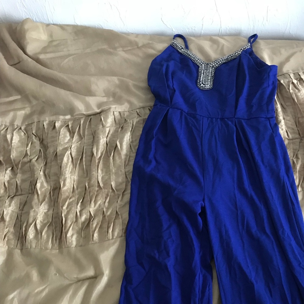 Royal blue adorable jumpsuit